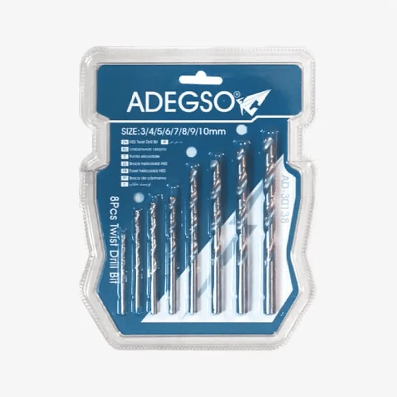Juego de 8 brocas helicoidales