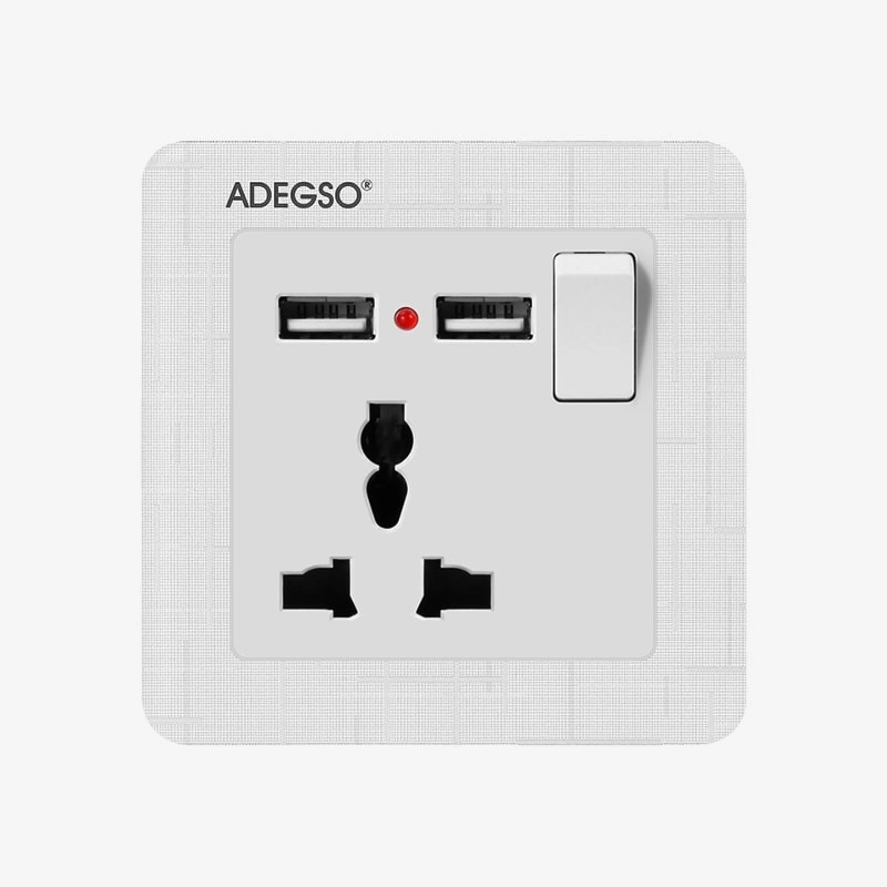 Enchufe universal con USB