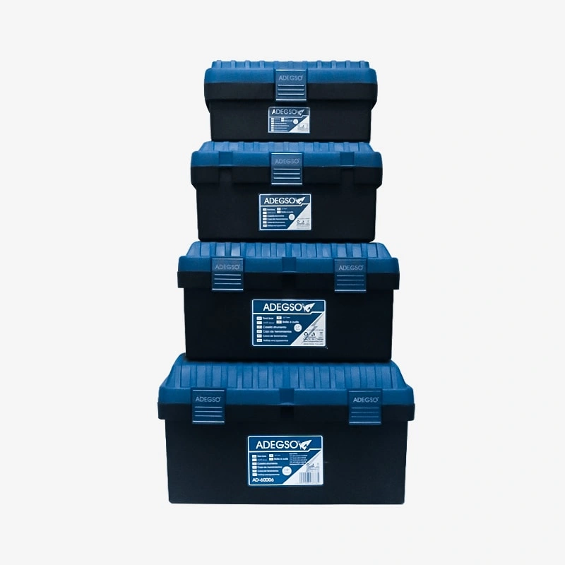 Juego de 4 cajas plásticas de herramientas
